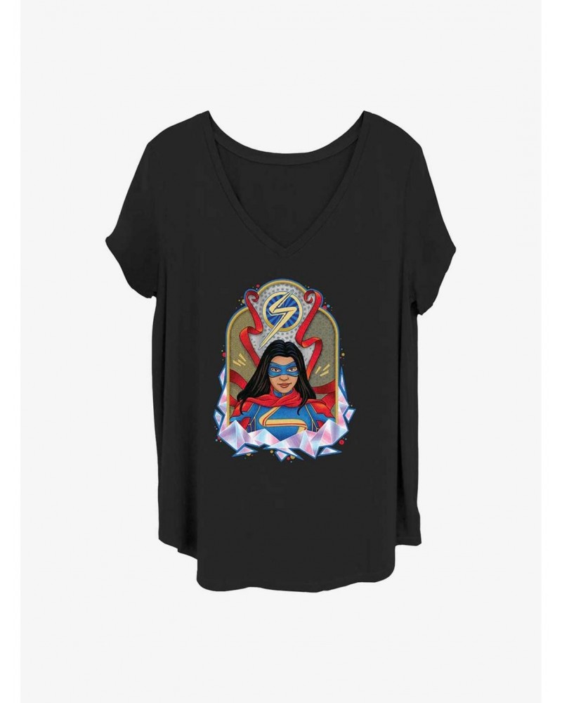 Marvel Ms. Marvel Tombstone Girls Plus T-Shirt $6.94 T-Shirts