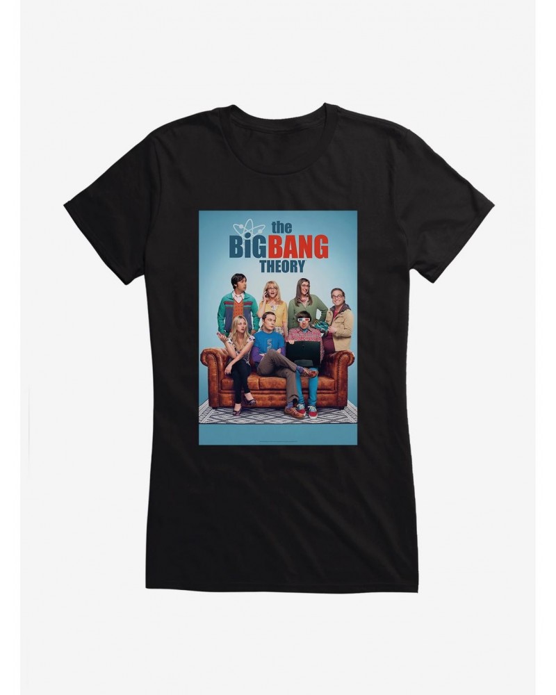 The Big Bang Theory Sofa Portrait Girls T-Shirt $5.98 T-Shirts