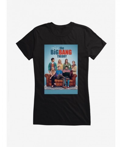 The Big Bang Theory Sofa Portrait Girls T-Shirt $5.98 T-Shirts