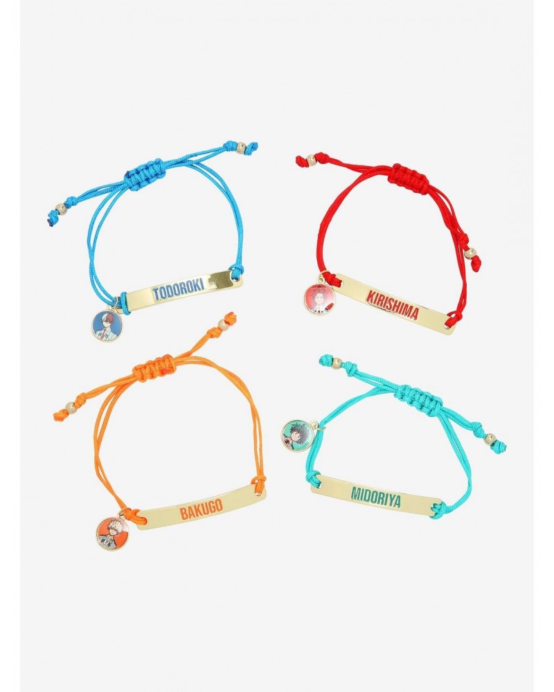 My Hero Academia Character Cord Bracelet Set $4.64 Bracelet Set