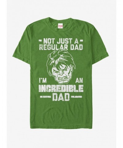 Marvel Father's Day Hulk Not Regular Dad T-Shirt $9.18 T-Shirts