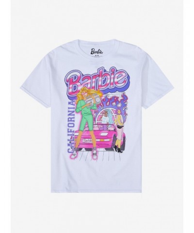 Barbie Retro Racing Boyfriend Fit Girls T-Shirt $8.76 T-Shirts