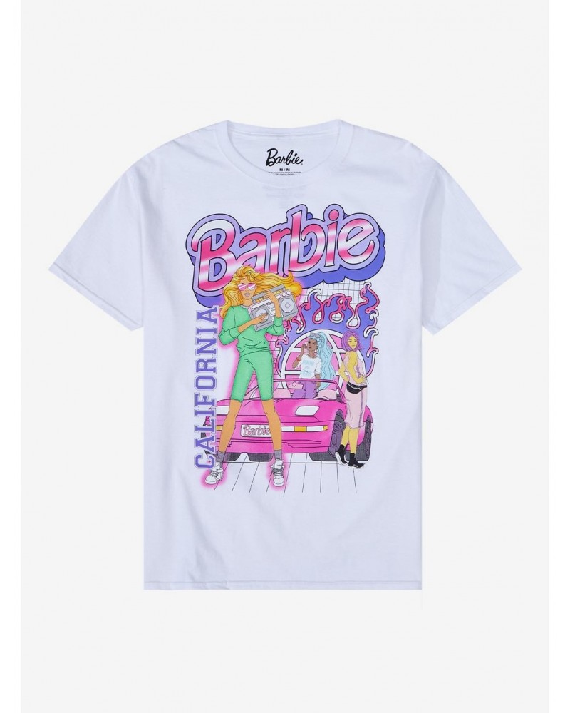 Barbie Retro Racing Boyfriend Fit Girls T-Shirt $8.76 T-Shirts