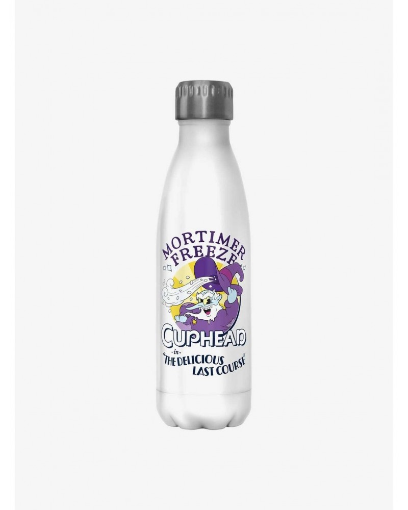 Cuphead: The Delicious Last Course Mortimer Freeze Water Bottle $11.45 Water Bottles