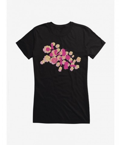 Adventure Time Silhouette Flowers Girls T-Shirt $6.97 T-Shirts