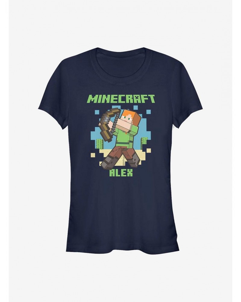 Minecraft Sniper Alex Girls T-Shirt $8.37 T-Shirts