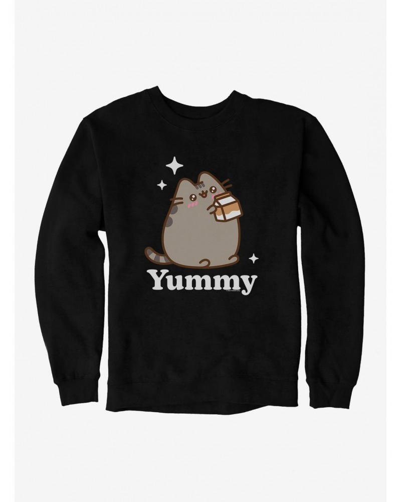 Pusheen Sips Chocolate Milk Sweatshirt $13.58 Sweatshirts