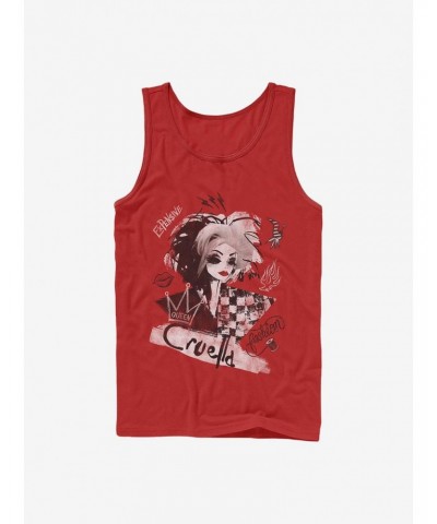 Disney Cruella Artsy Cruella Tank $9.96 Tanks