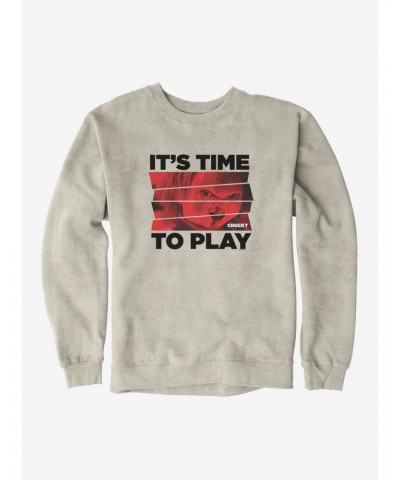 Chucky Time To Play Sweatshirt $17.34 Sweatshirts