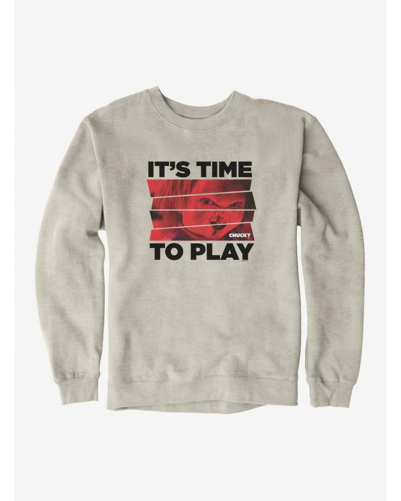 Chucky Time To Play Sweatshirt $17.34 Sweatshirts