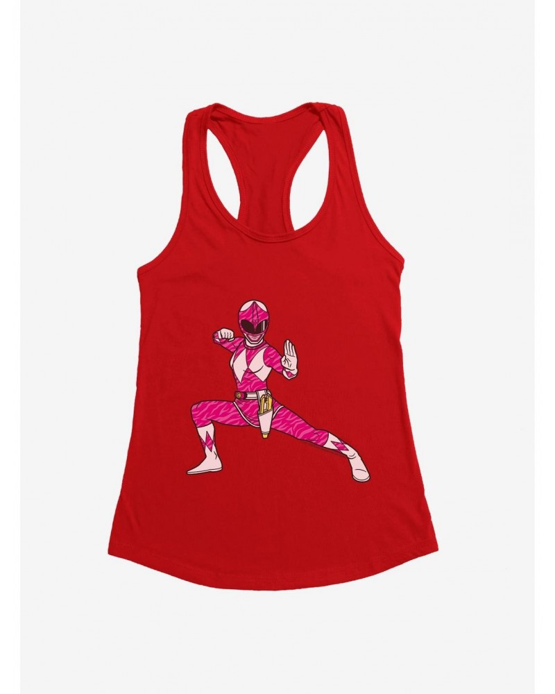 Mighty Morphin Power Rangers Pink Ranger Action Move Girls Tank $8.96 Tanks