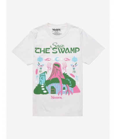 Shrek Save The Swamp Boyfriend Fit Girls T-Shirt $3.60 T-Shirts