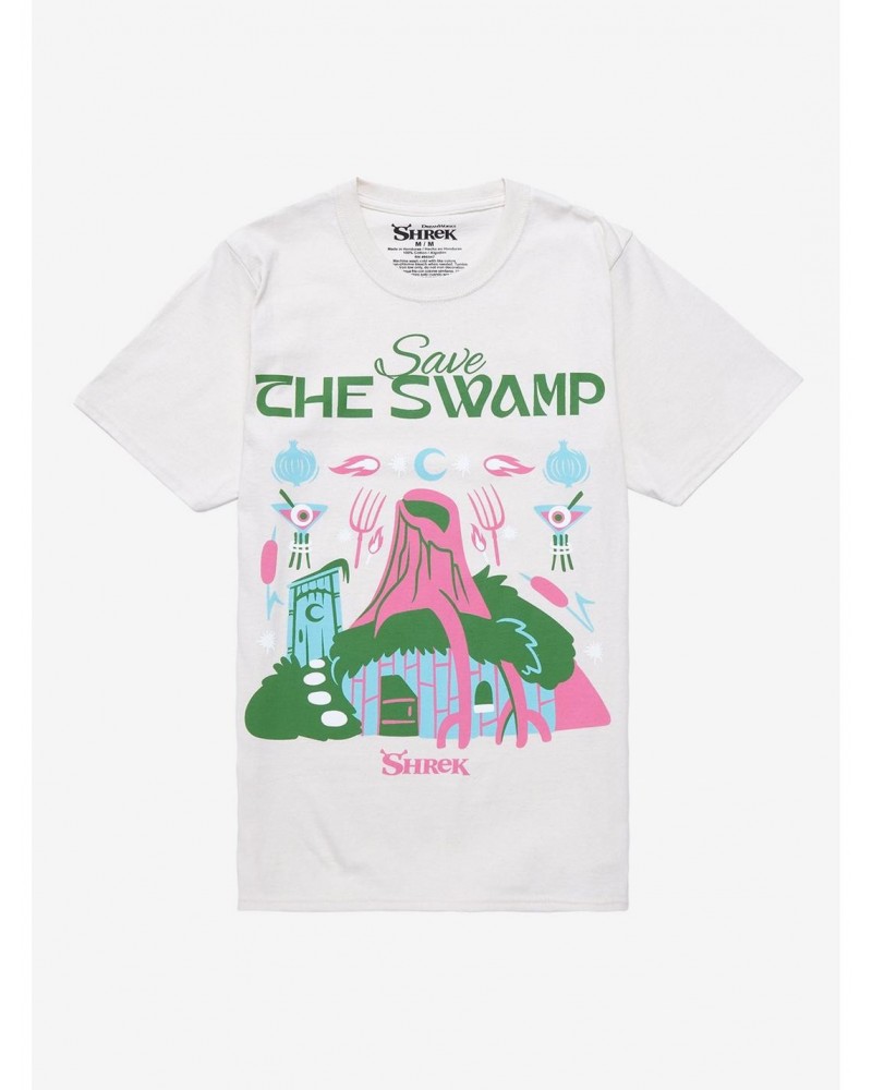 Shrek Save The Swamp Boyfriend Fit Girls T-Shirt $3.60 T-Shirts