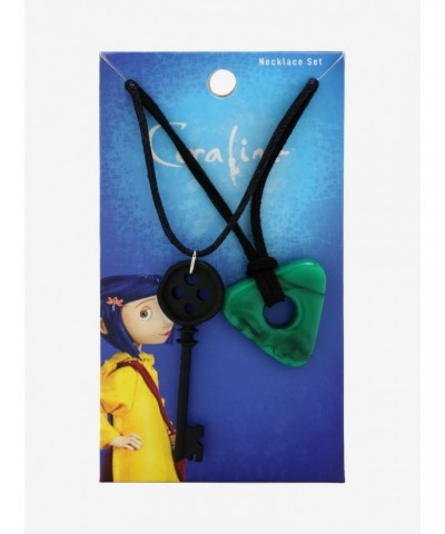 Coraline Key & Seeing Stone Necklace Set $3.29 Necklace Set