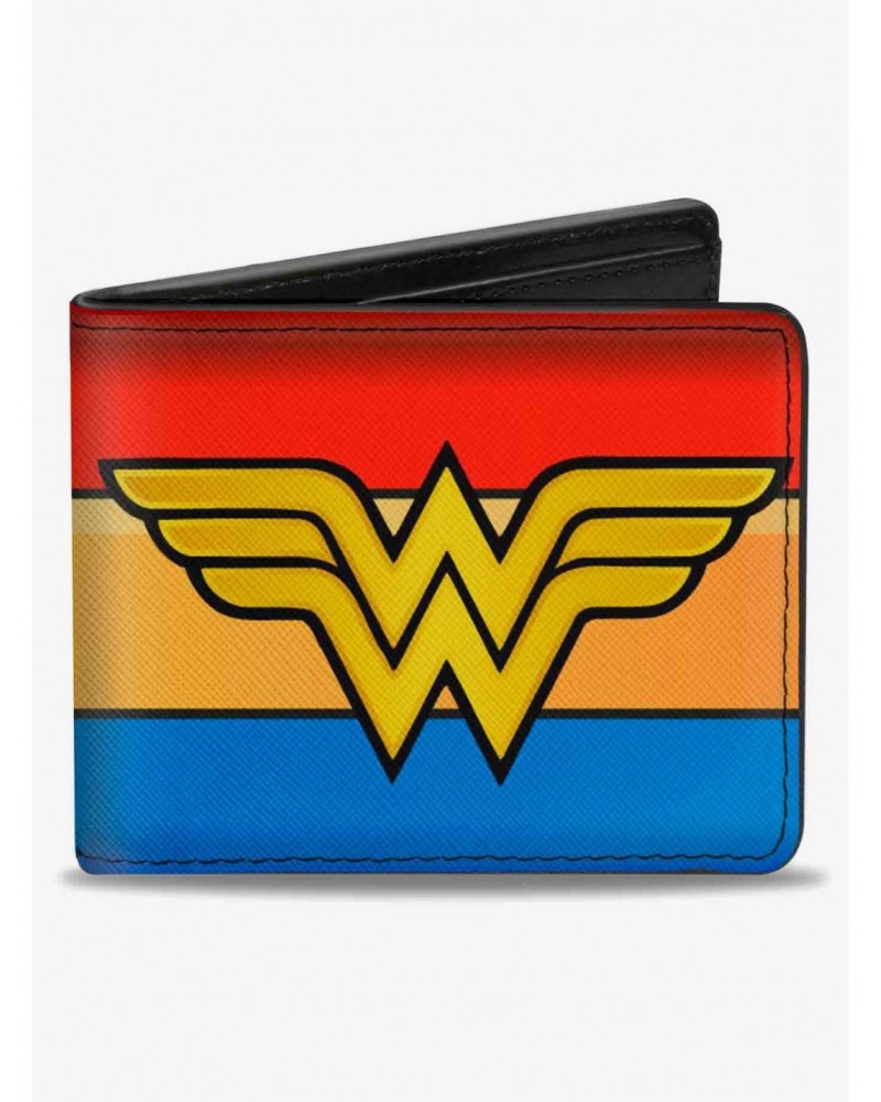 DC Comics Wonder Woman Logo Stripe Bifold Wallet $10.45 Wallets