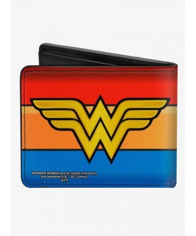 DC Comics Wonder Woman Logo Stripe Bifold Wallet $10.45 Wallets