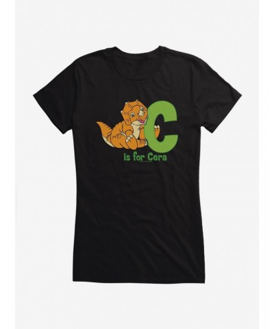 The Land Before Time C Is For Cera Alphabet Girls T-Shirt $7.17 T-Shirts