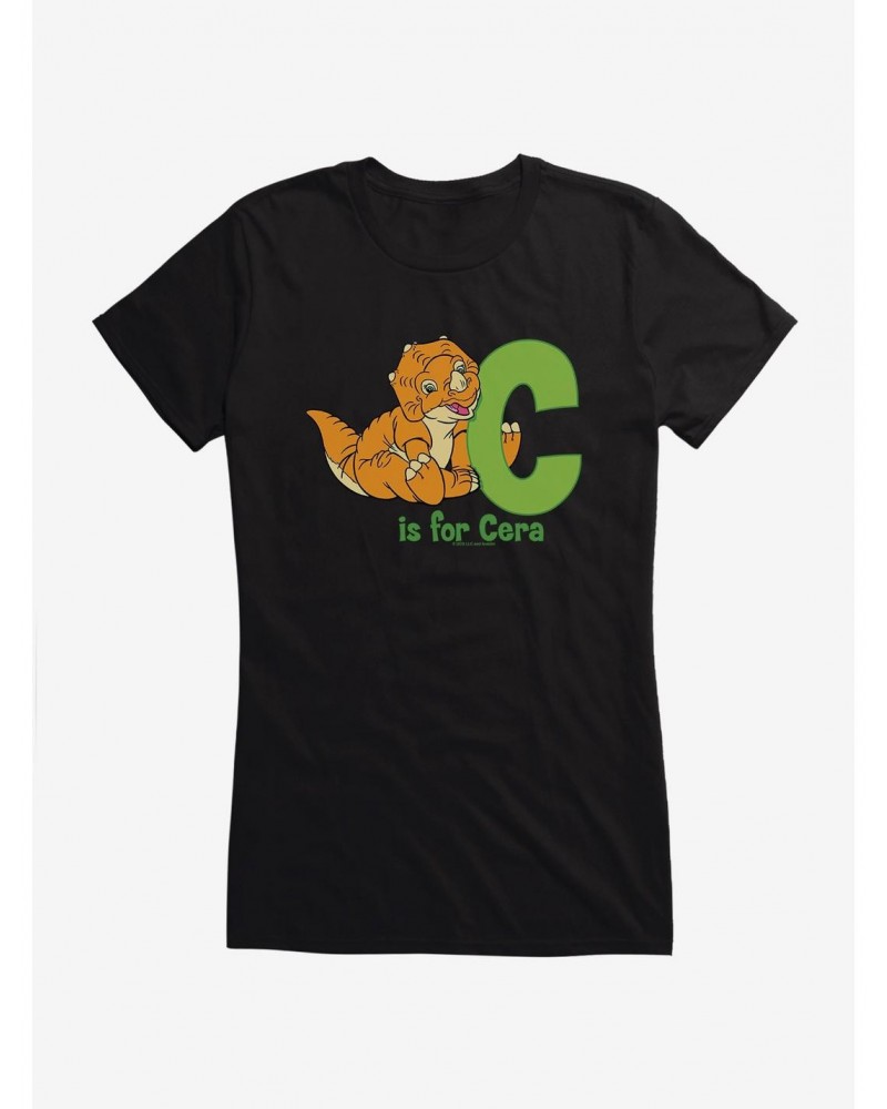 The Land Before Time C Is For Cera Alphabet Girls T-Shirt $7.17 T-Shirts