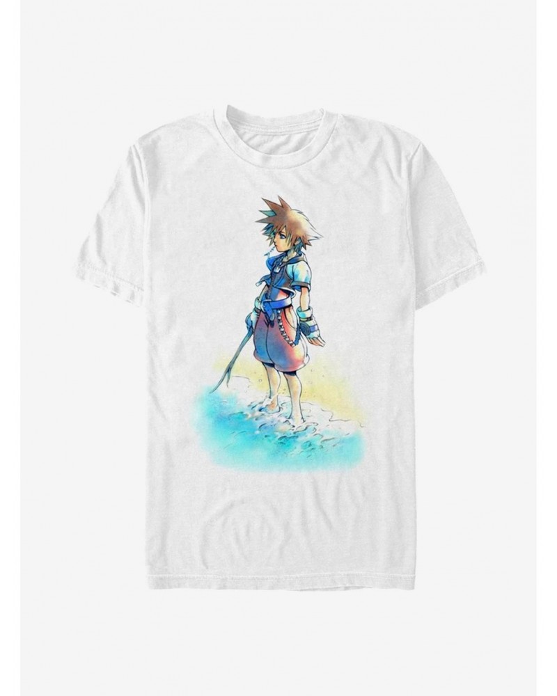 Disney Kingdom Hearts Beach Sora T-Shirt $5.93 T-Shirts