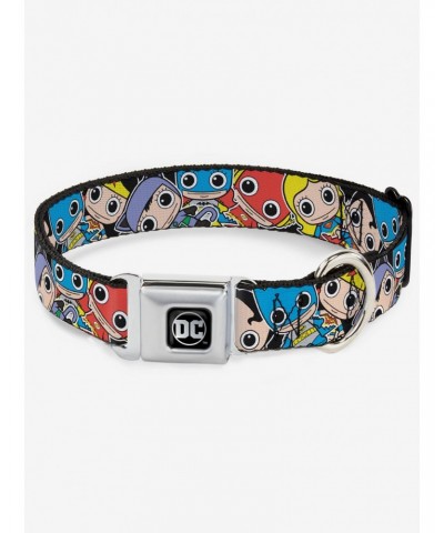 DC Comics Justice League Mini Group Seatbelt Buckle Dog Collar $10.46 Pet Collars