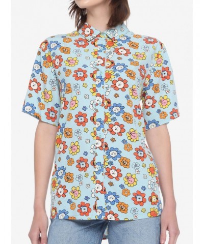 BT21 Floral Girls Woven Button-Up $7.20 Button-Up