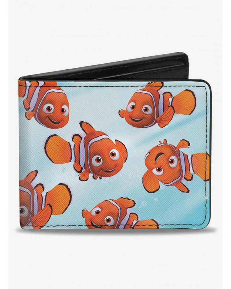 Disney Pixar Finding Nemo Swimming Bubbles Collage Bifold Wallet $8.36 Wallets