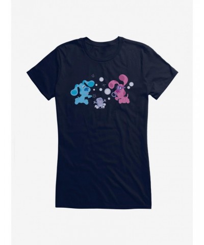 Blue's Clues Magenta And Slipper Soap Playful Bubbles Girls T-Shirt $9.71 T-Shirts