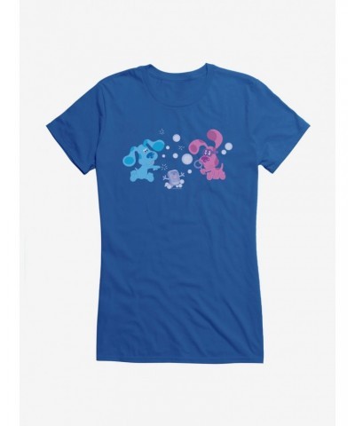 Blue's Clues Magenta And Slipper Soap Playful Bubbles Girls T-Shirt $9.71 T-Shirts