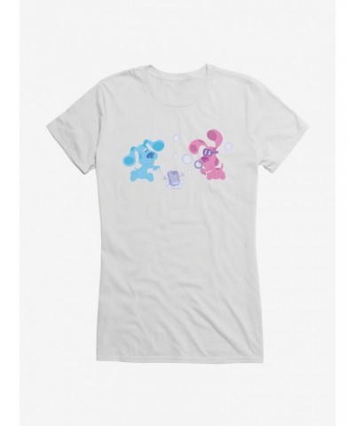 Blue's Clues Magenta And Slipper Soap Playful Bubbles Girls T-Shirt $9.71 T-Shirts