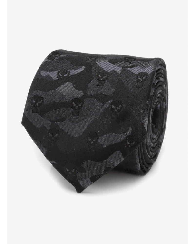 Marvel The Punisher Camo Black Silk Tie $30.03 Ties