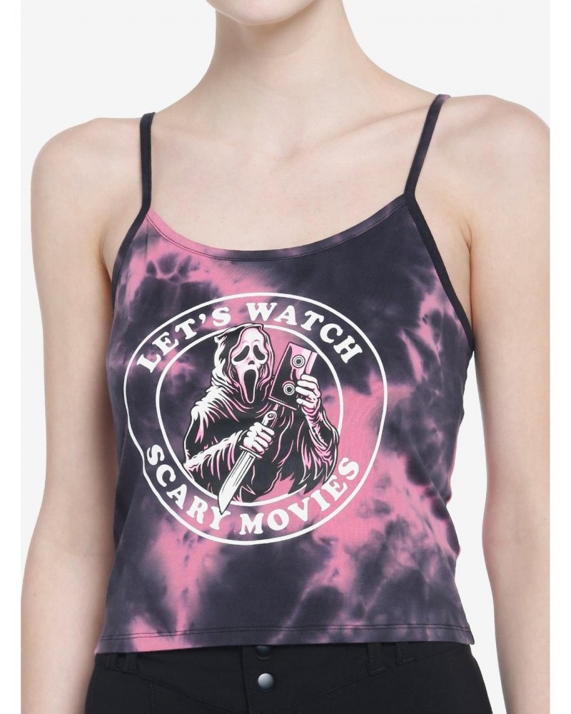 Scream Ghost Face Scary Movies Tie-Dye Girls Cami $5.50 Cami