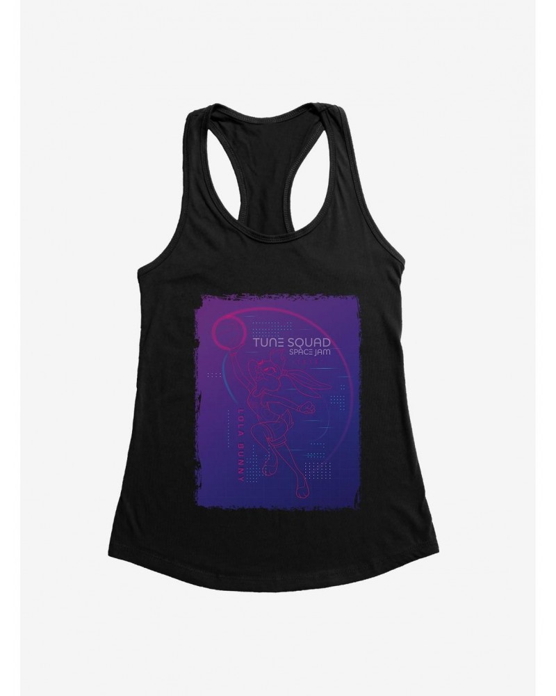 Space Jam: A New Legacy Lola Bunny Tune Squad Digital Sketch Girls Tank $8.76 Tanks