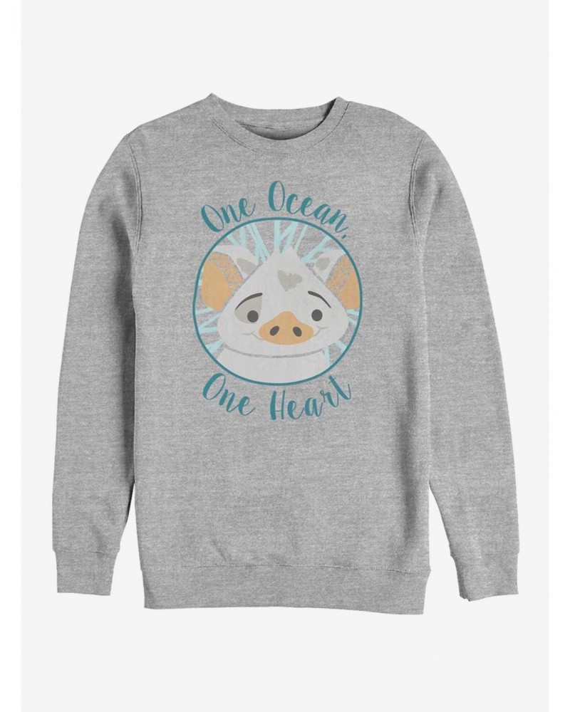 Disney Moana One Heart Crew Sweatshirt $13.87 Sweatshirts