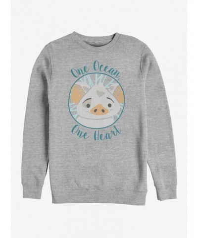 Disney Moana One Heart Crew Sweatshirt $13.87 Sweatshirts