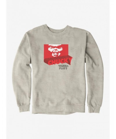 Chucky Red Blood Font Sweatshirt $11.07 Sweatshirts