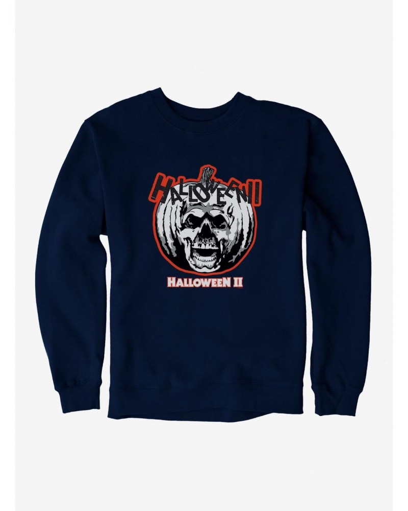 Halloween II Pumpkin Skull Sweatshirt $12.69 Sweatshirts