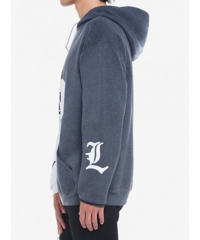 Death Note L Profile Split Wash Hoodie $12.20 Hoodies