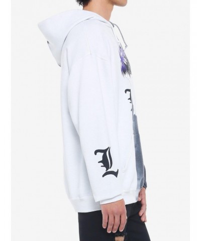 Death Note L Profile Split Wash Hoodie $12.20 Hoodies