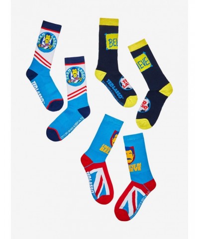 Ted Lasso Believe Crew Socks 3 Pack $5.57 Merchandises