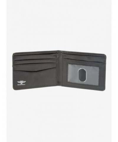 Ted Lasso Text With Icon And Soccer Ball Pattern Bifold Wallet $6.69 Wallets