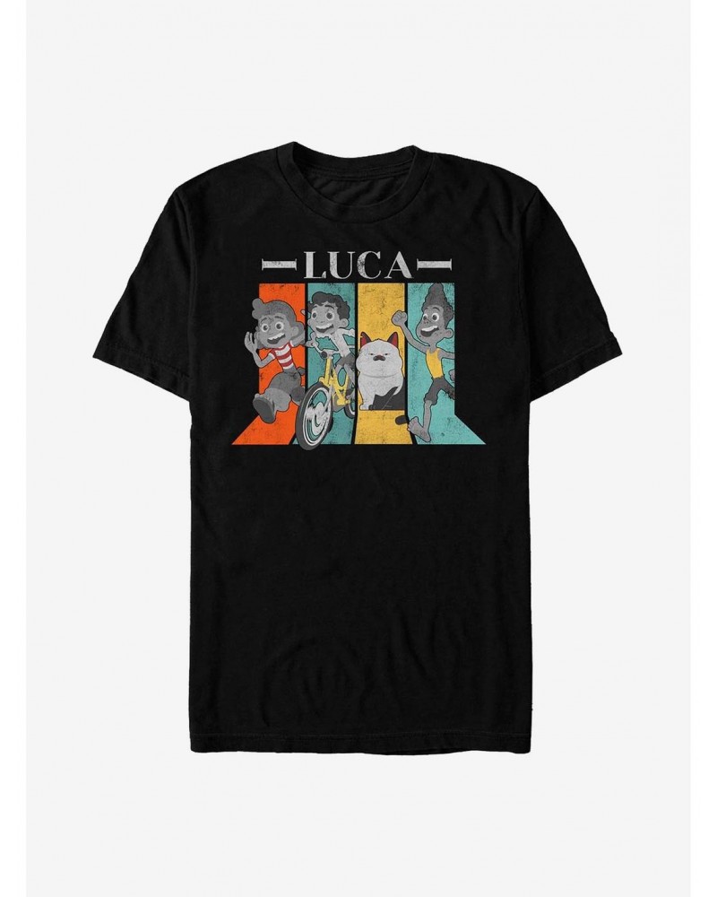 Disney Pixar Luca Character Panels T-Shirt $8.41 T-Shirts