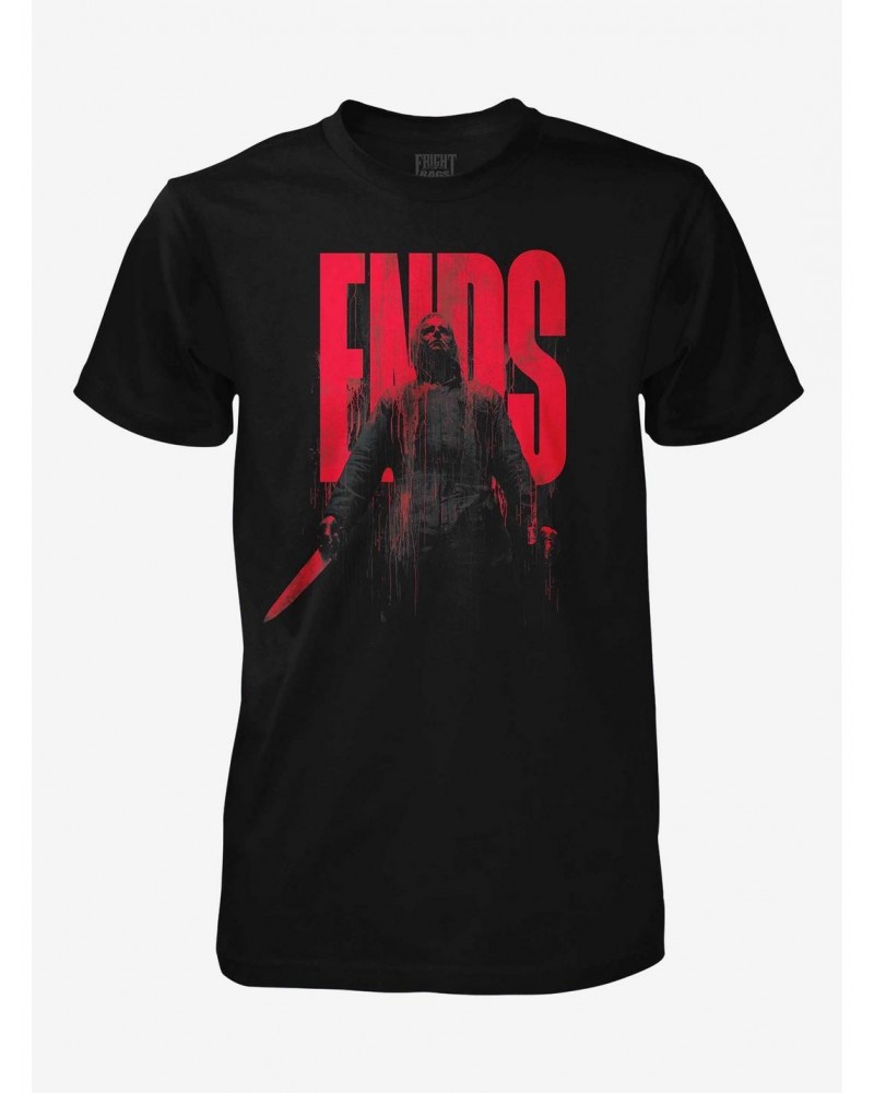 Halloween Ends Bloody Michael Myers T-Shirt By Fright Rags $8.13 T-Shirts