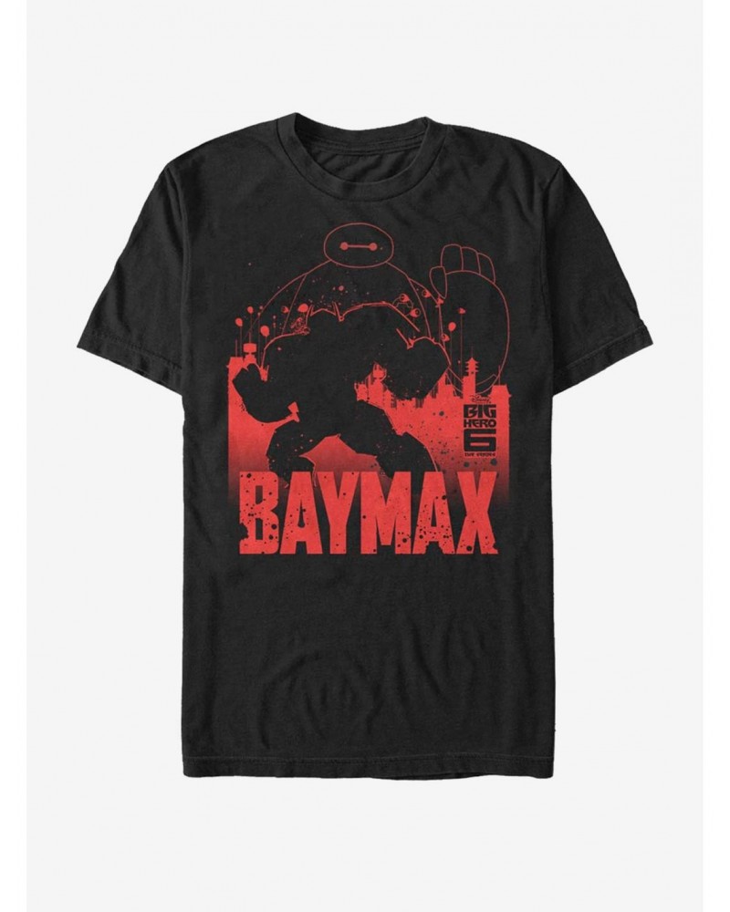 Disney Pixar Big Hero 6 Baymax Silhouette T-Shirt $11.23 T-Shirts