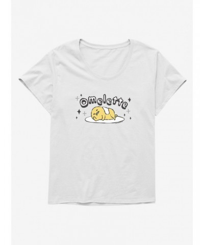 Gudetama Omelette Girls T-Shirt Plus Size $8.09 T-Shirts