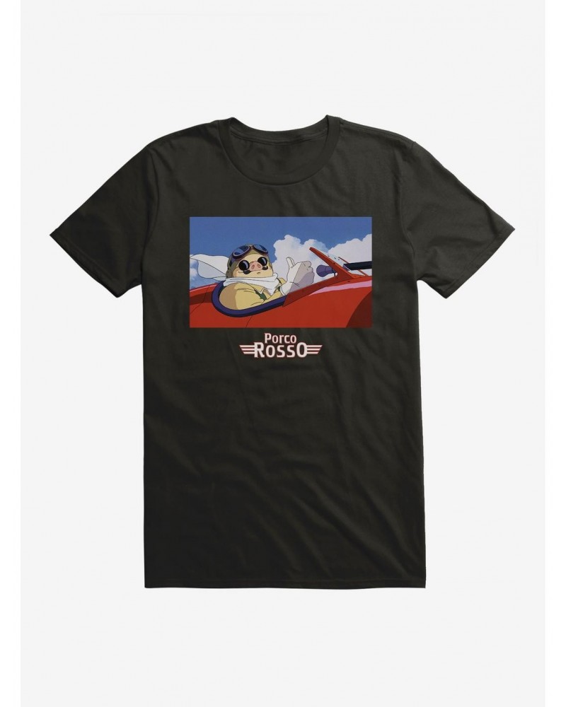 Studio Ghibli Porco Rosso Jet T-Shirt $5.74 T-Shirts