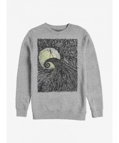 Disney The Nightmare Before Christmas Spiral Hill Crew Sweatshirt $9.74 Sweatshirts