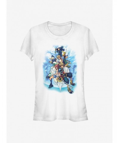 Disney Kingdom Hearts Sky Group Girls T-Shirt $7.17 T-Shirts