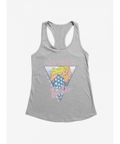 Barbie 80s Stay Cool Logo Girls Tank $6.57 Tanks