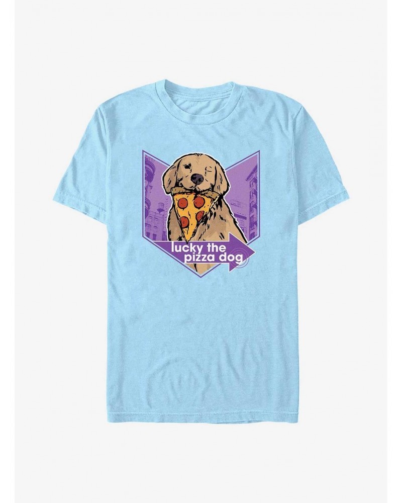 Marvel Hawkeye Pizza Dog Lucky T-Shirt $5.74 T-Shirts