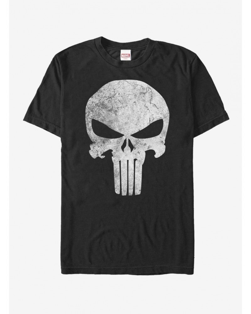 Extra Soft Marvel The Punisher Distresskull T-Shirt $11.33 T-Shirts